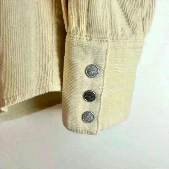 Free People Harley Embroidered Corduroy Shirt Size X-Small - Picture 9 of 16